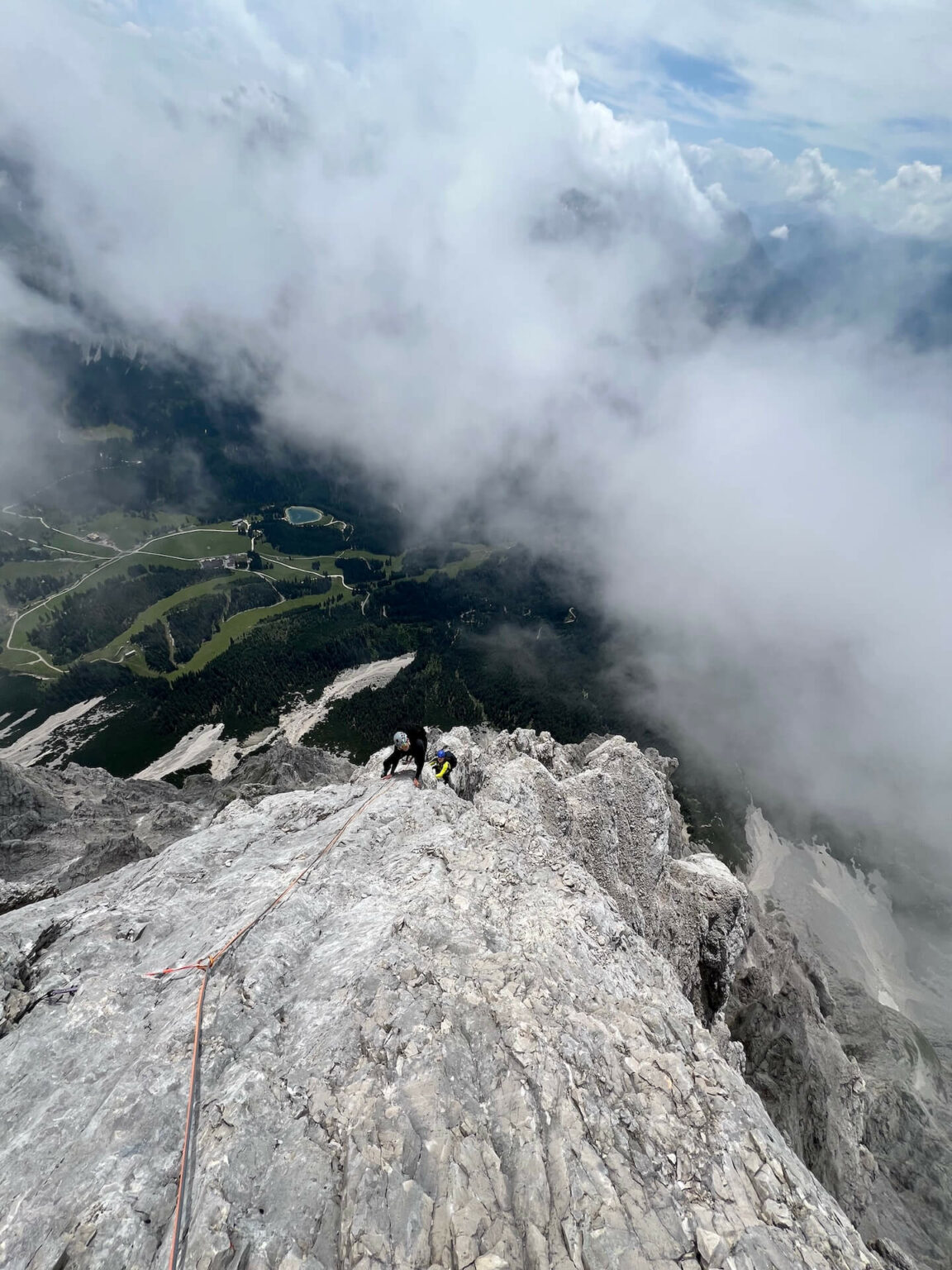 Wetterkante Klettern mit Bergfuehrer