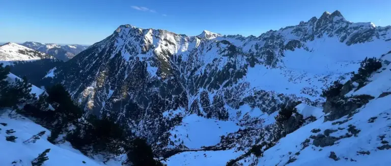 Rubihorn Ostwand Couloir mit Bergfuehrer